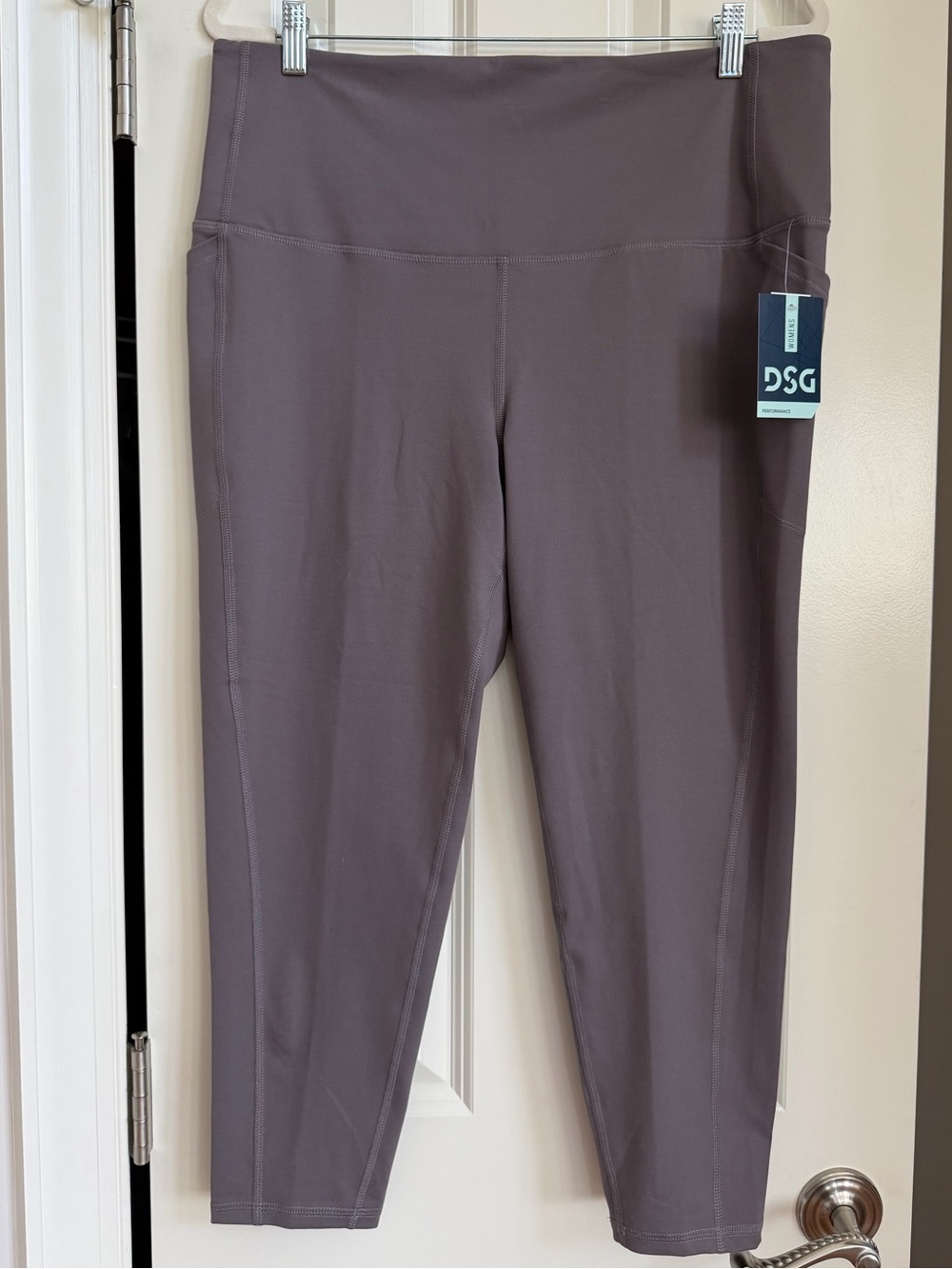 NWT DSG Women’s High Rise Performance Tights 2XL ‘Phantom Mist’ Gray Grey Plus